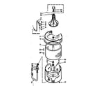 Kenmore 1107003410 tub and basket assembly diagram