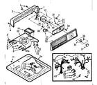 Kenmore 1107003410 top and console assembly diagram