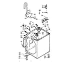 Kenmore 1107003510 cabinet parts diagram