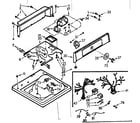 Kenmore 1107003510 top and console assembly diagram