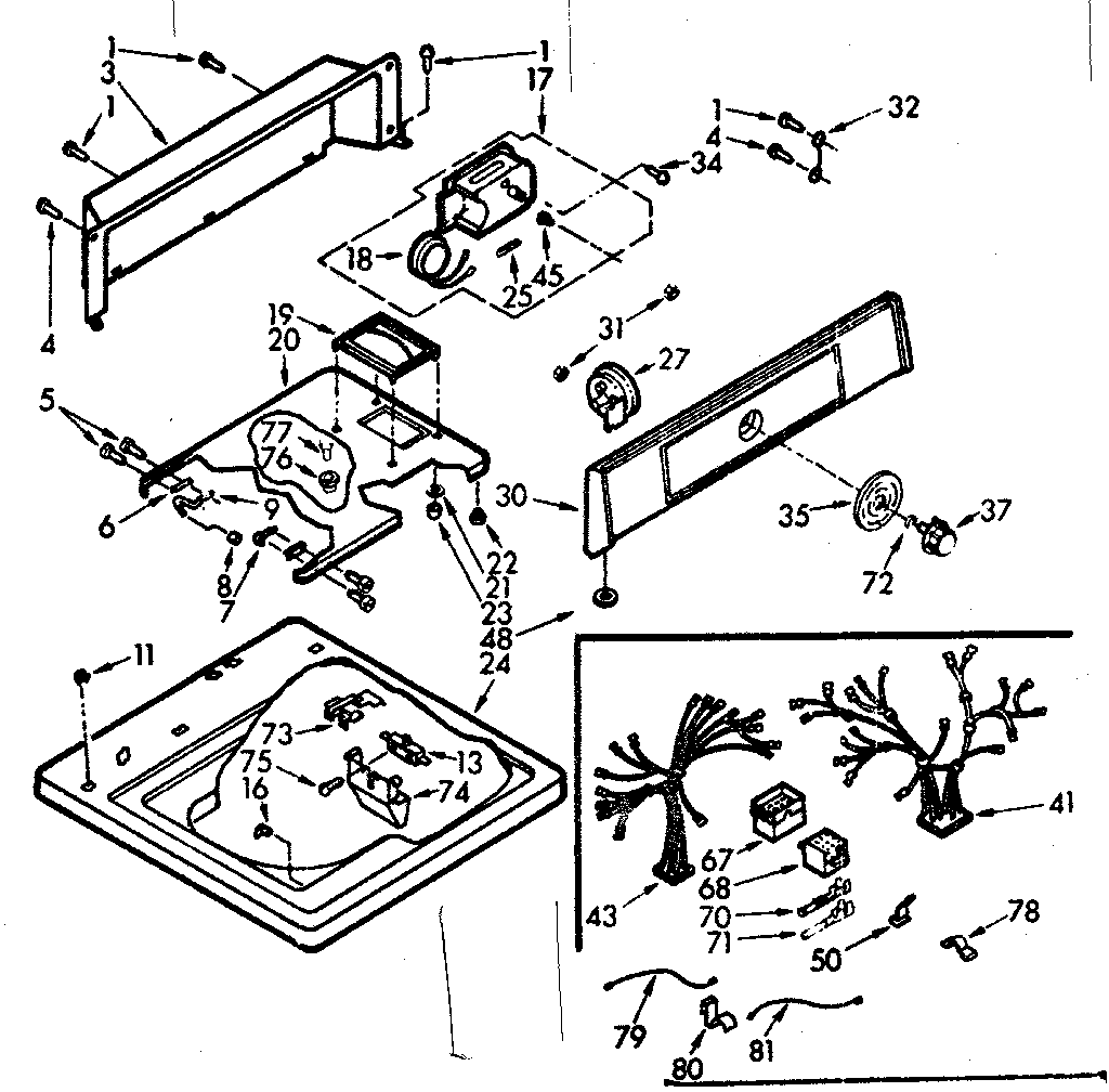 Top and console assembly