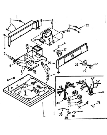 Top and console assembly