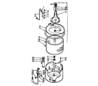 Kenmore 1107005510 tub and basket assembly diagram