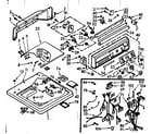 Kenmore 1107104810 top and console assembly diagram