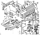 Kenmore 1107105811 top and console assembly diagram