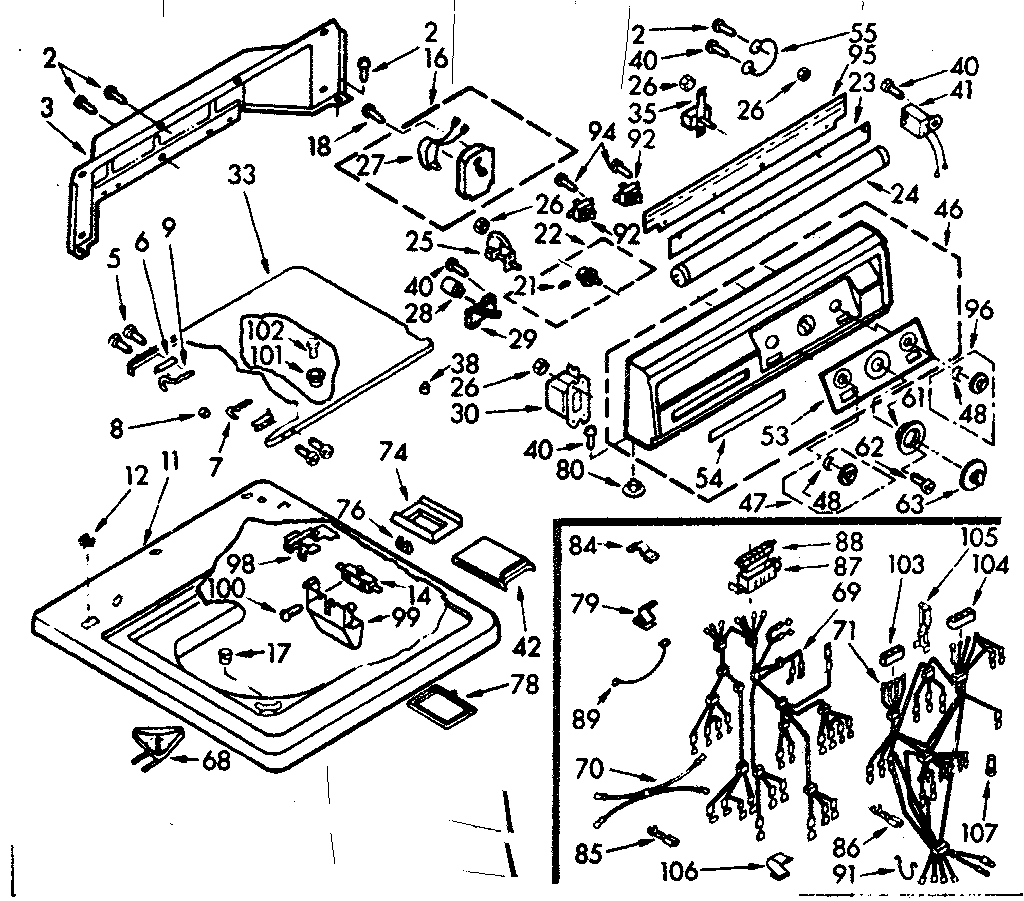 Top and console assembly