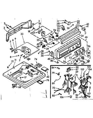 Top and console assembly
