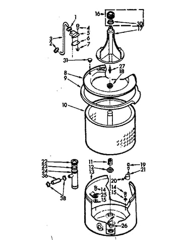 Tub and basket assembly