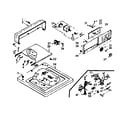 Kenmore 1107204000 top and console assembly diagram