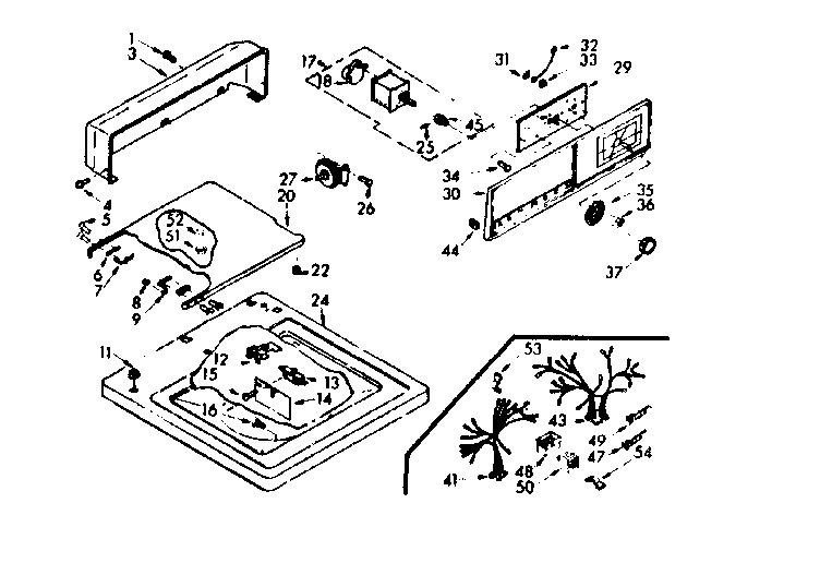 Top and console assembly