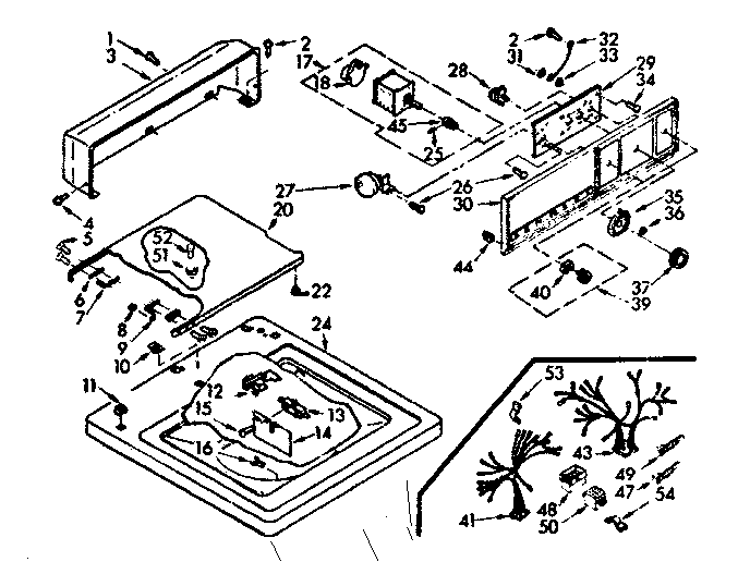 Top and console assembly