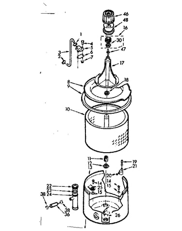 Tub and basket assembly