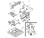 Kenmore 1107204200 top and console assembly diagram