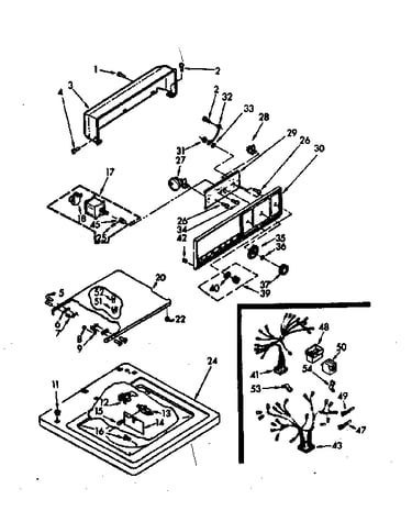 Top and console assembly