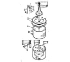 Kenmore 1107204300 tub and basket assembly diagram