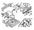 Kenmore 1107204300 top and console assembly diagram
