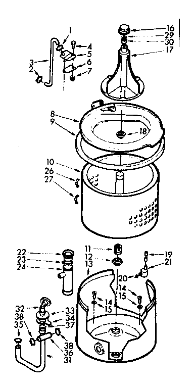 TUB AND BASKET ASSEMBLY