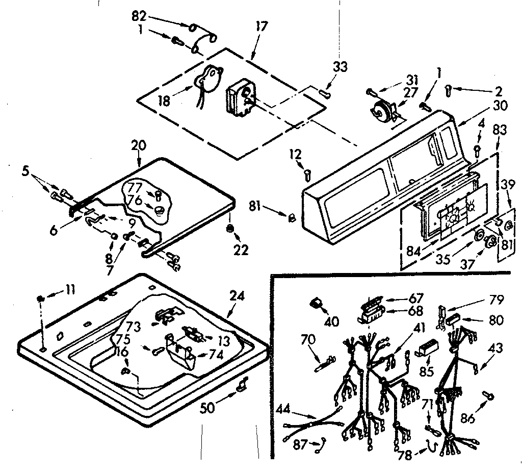 Top and console assembly