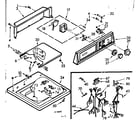 Kenmore 1107205650 top and console assembly diagram