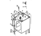 Kenmore 1107204610 cabinet parts diagram