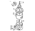 Kenmore 1107204610 tub and basket assembly diagram