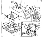 Kenmore 1107205660 top and console assembly diagram