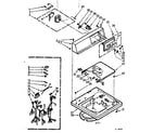 Kenmore 1107205611 top and console assembly diagram