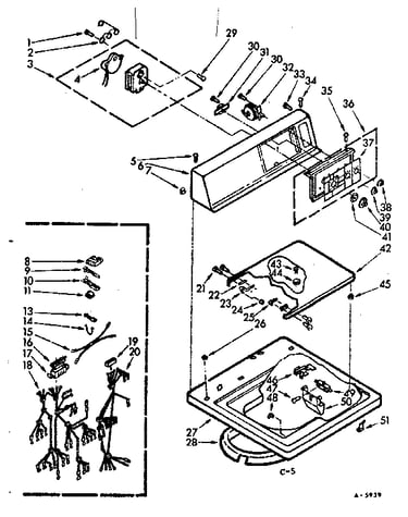 Top and console assembly