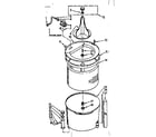 Kenmore 1107205611 tub and basket assembly diagram