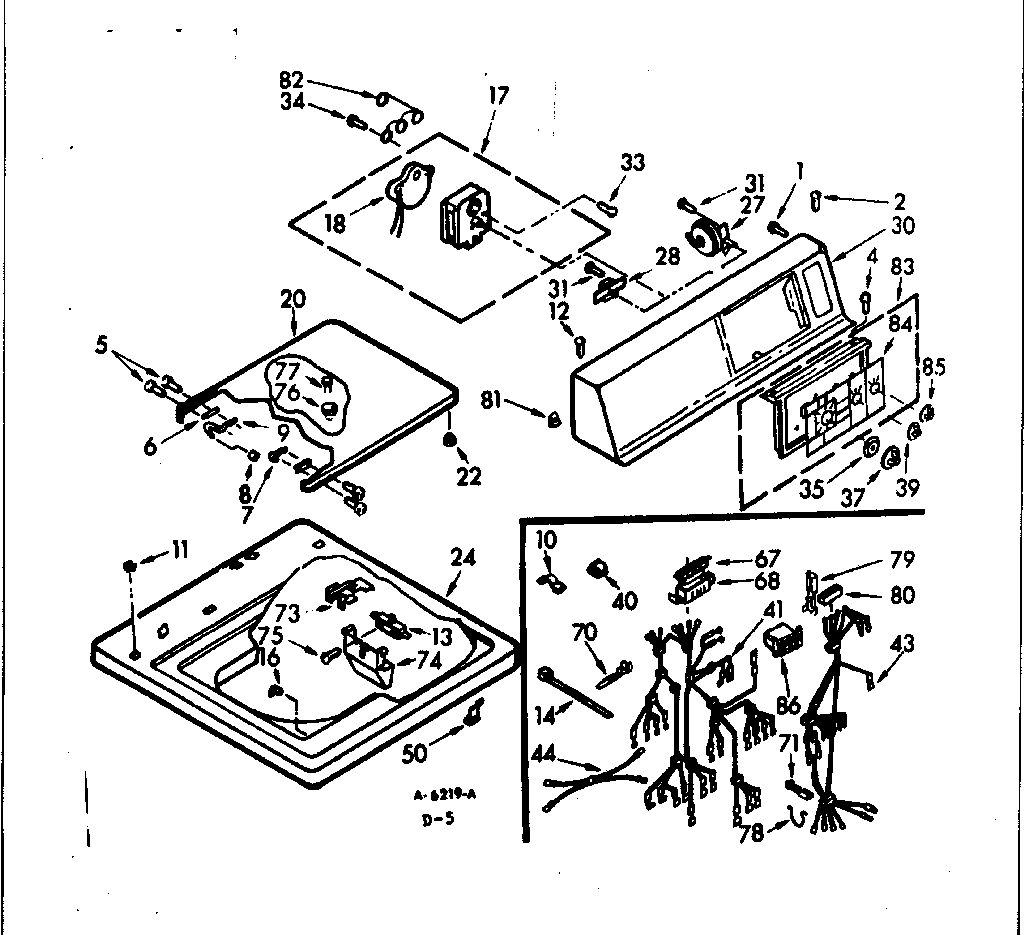 Top and console assembly