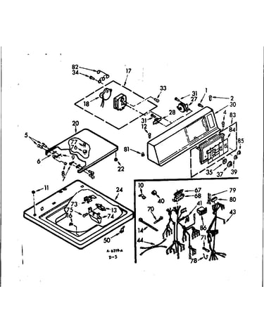 Top and console assembly