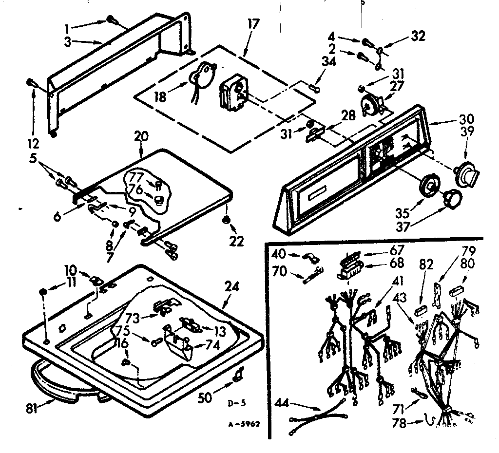 TOP AND CONSOLE ASSEMBLY