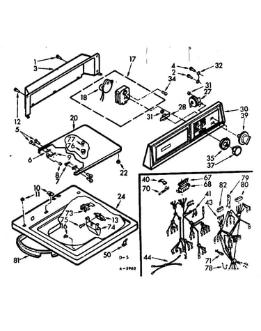 Top and console assembly