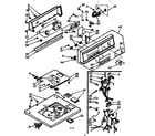 Kenmore 1107205850 top and console assembly diagram