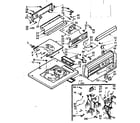 Kenmore 1107205950 top and console assembly diagram