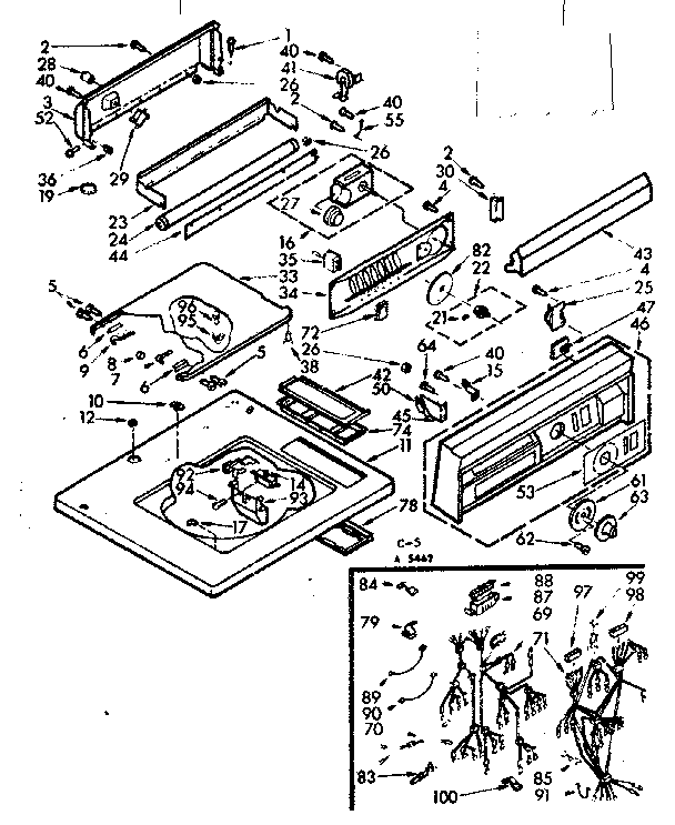 Top and console assembly