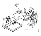 Kenmore 1107207610 top and console assembly diagram