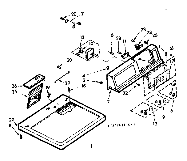 TOP AND CONSOLE ASSEMBLY