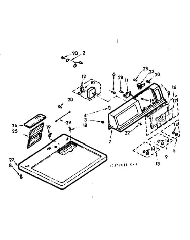 Top and console assembly