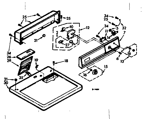 Top and console assembly
