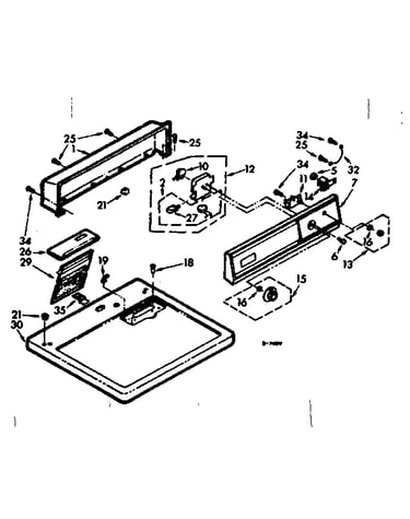 Top and console assembly