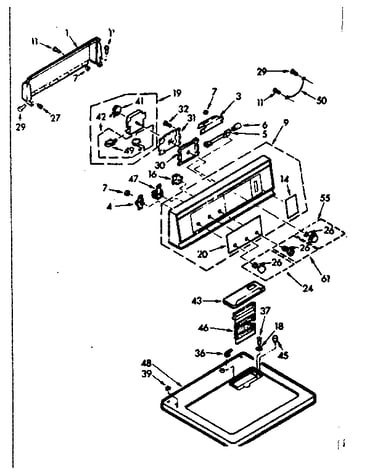 Top and console assembly