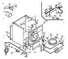 Kenmore 1107207800 cabinet assembly diagram