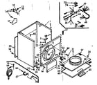 Kenmore 1107207802 cabinet assembly diagram