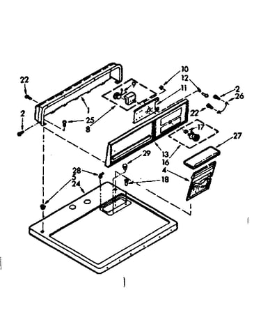 Top and console assembly