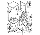 Kenmore 1107208300 cabinet assembly diagram