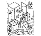 Kenmore 1107208301 cabinet assembly diagram