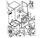 Kenmore 1107208350 cabinet assembly diagram