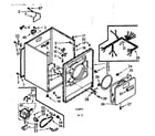 Kenmore 1107208400 cabinet assembly diagram