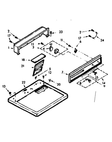 Top and console assembly